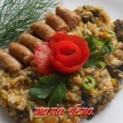 Pilaf de orez cu ciuperci