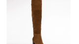 Cizme damă, Bianco, din piele, maro