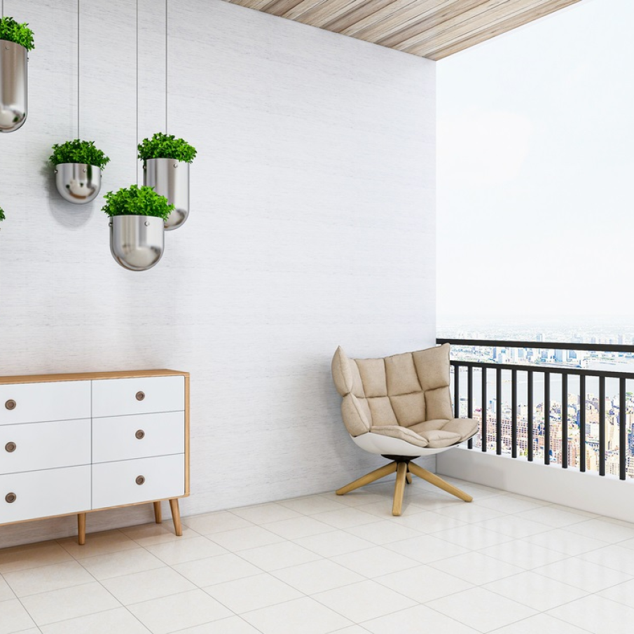 Corpuri suspendate din tavan in care puteti amplasa linistiti cat de multa verdeata va doriti