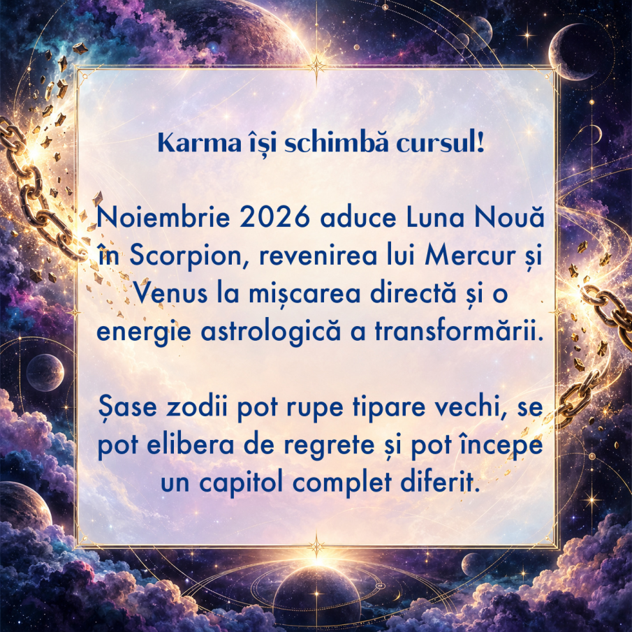 6 zodii care își schimbă karma în noiembrie 2026. Destinul le oferă o nouă șansă
