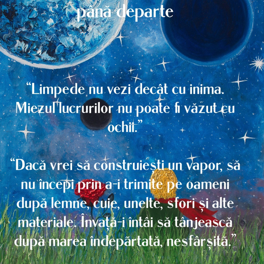 Inima este singura care vede până departe