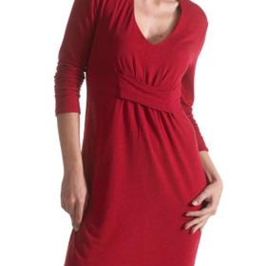 Rochie rosie clasica 