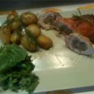 Rulada din piept de pui umplut cu ficatei