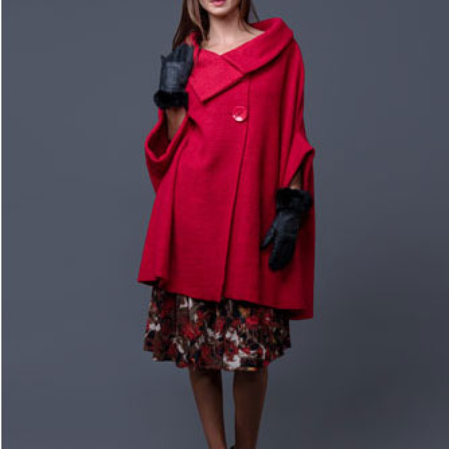 Jacheta rosie din lana