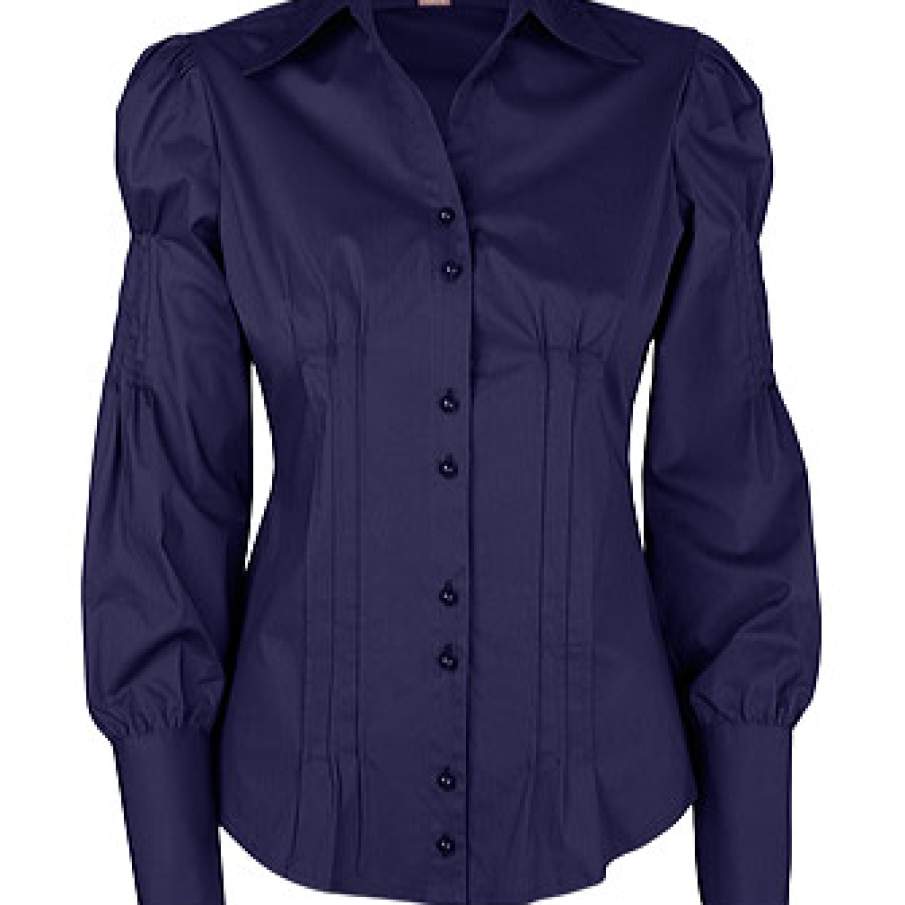 Camasa mov inchis din bumbac 