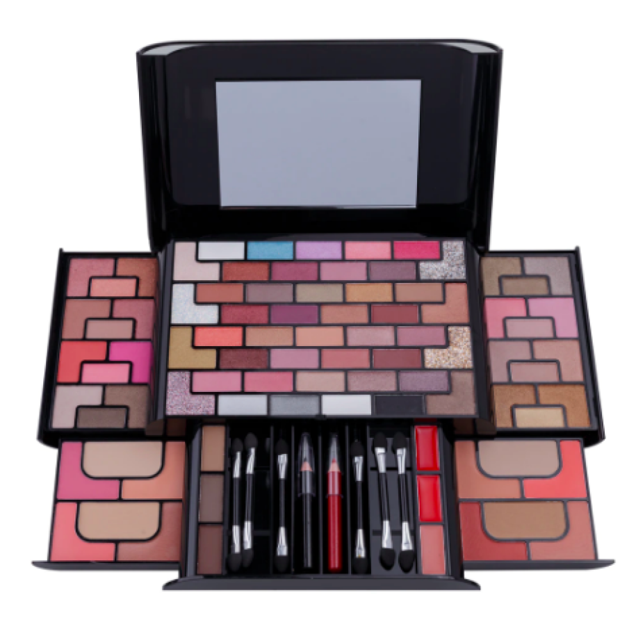 Paletă makeup profesională Miss Rose, makeup kit, 82 culori