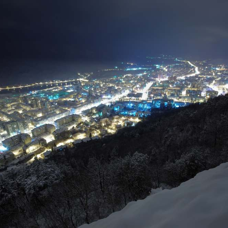 Piatra Neamt peisaj de iarna 