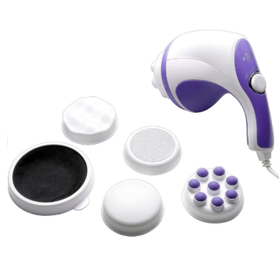 Pachet promo: Aparat de Masaj Anticelulitic Alc Relax & Tone cu 5 trepte de viteză, 25W + Set 10 plasturi pentru detoxifiere Kinoki