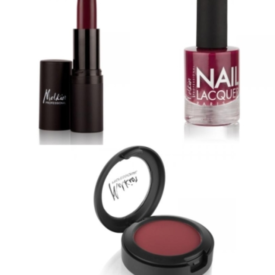 Produse cosmetice in nuante de marsala 