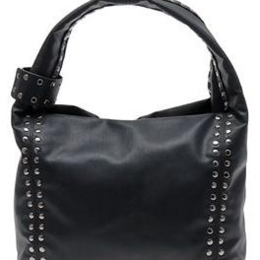 Geanta neagra cu capse