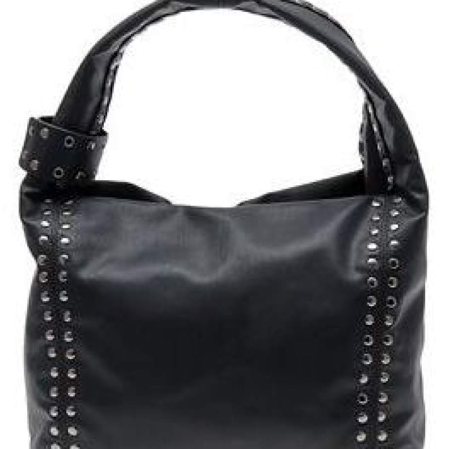 Geanta neagra cu capse