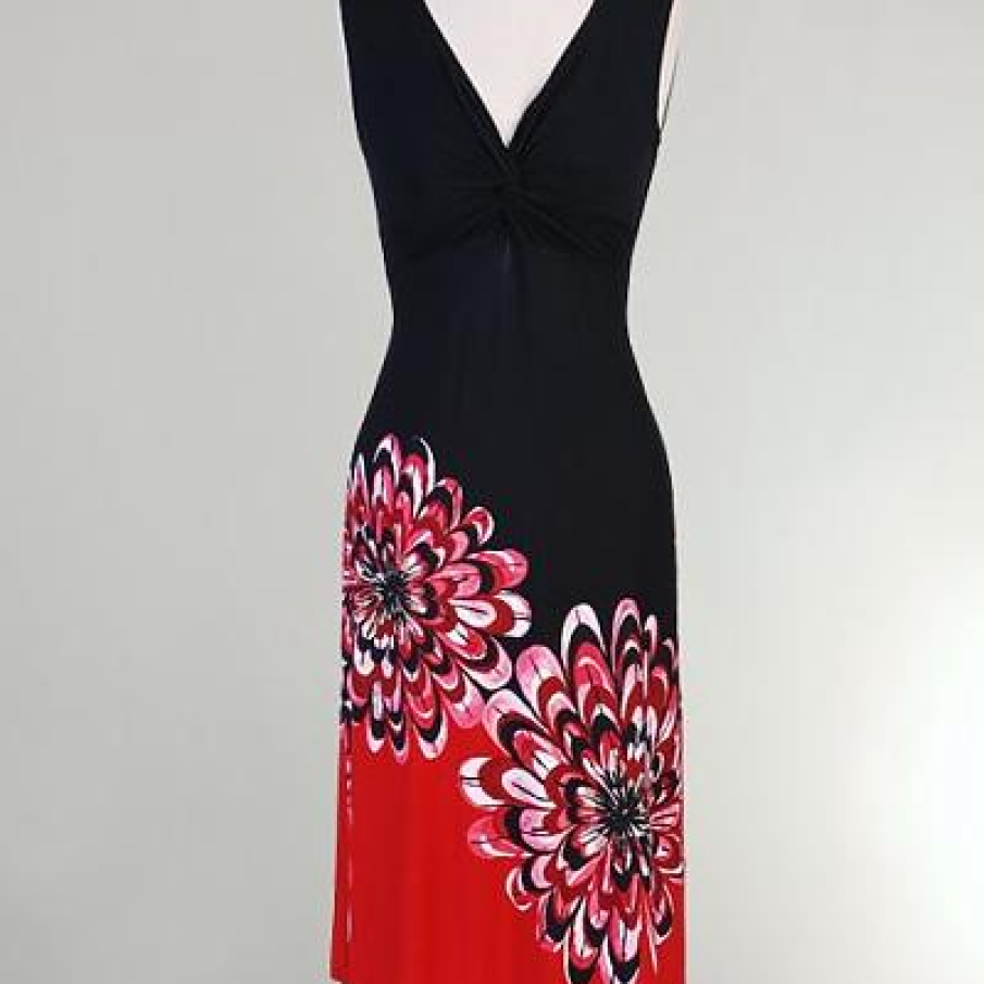 Rochie jerse negru cu bordura 