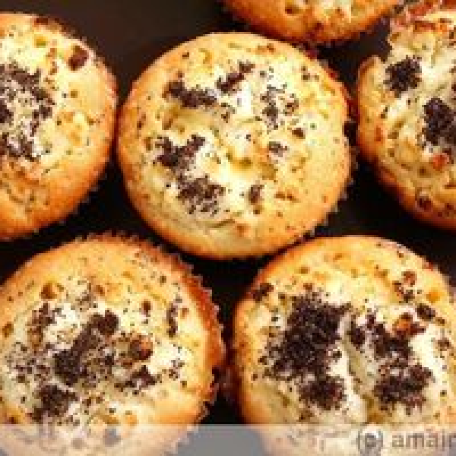 Muffins cu branza dulce si mac 
