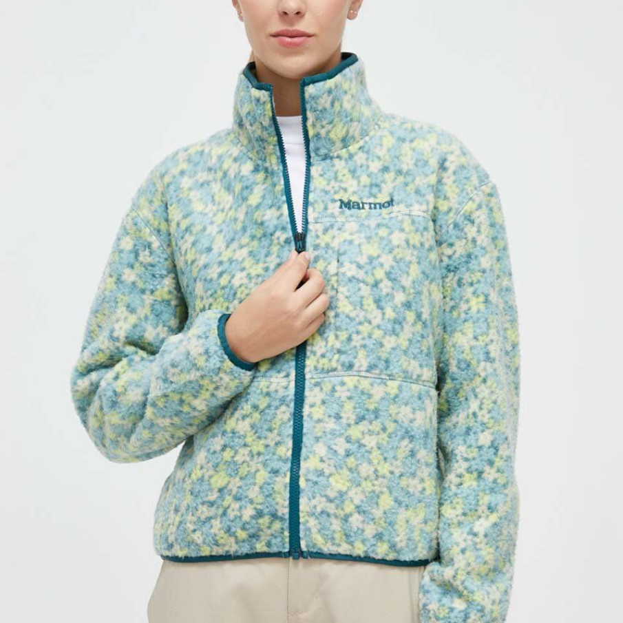 Marmot hanorac Aros fabricat din material polar Polartec® Power Stretch® care absoarbe umezeala