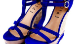 Sandale cu platforma albastru-cerneala