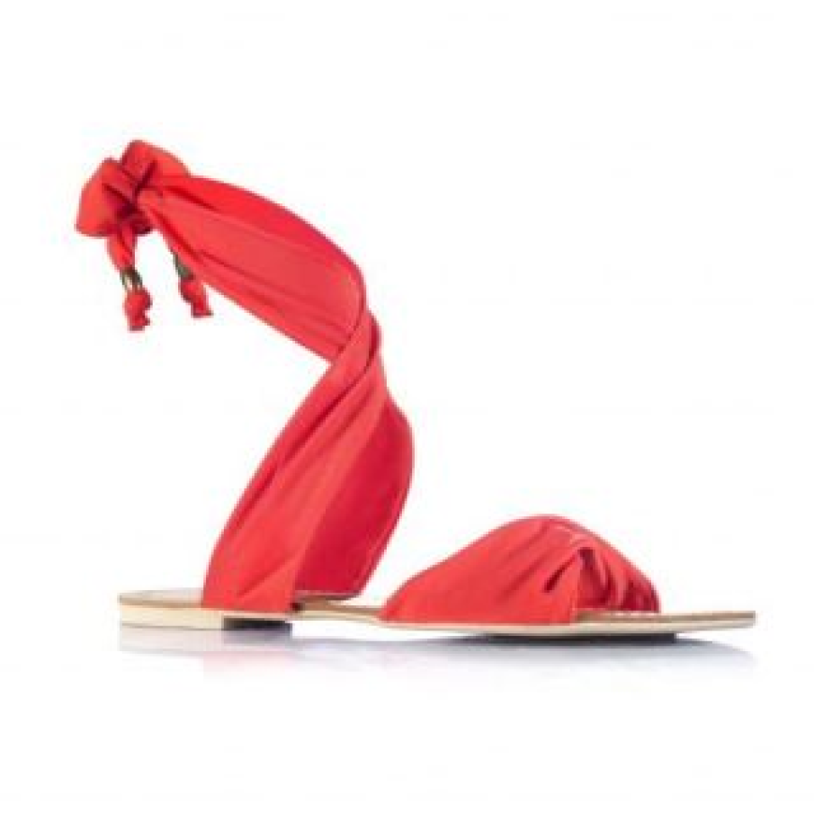 Sandale plate cu bride laterale