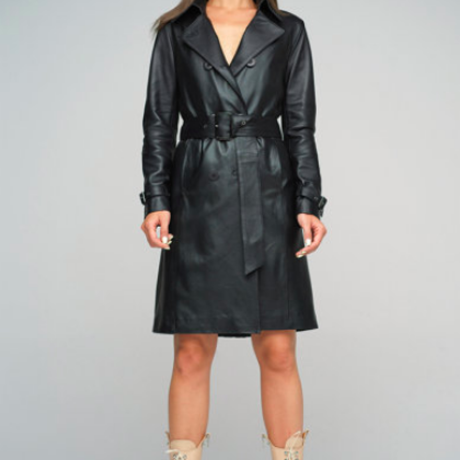 A&A Vesa Trenci din piele cu o curea detașabilă