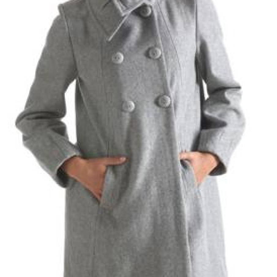 Palton cu guler asimetric