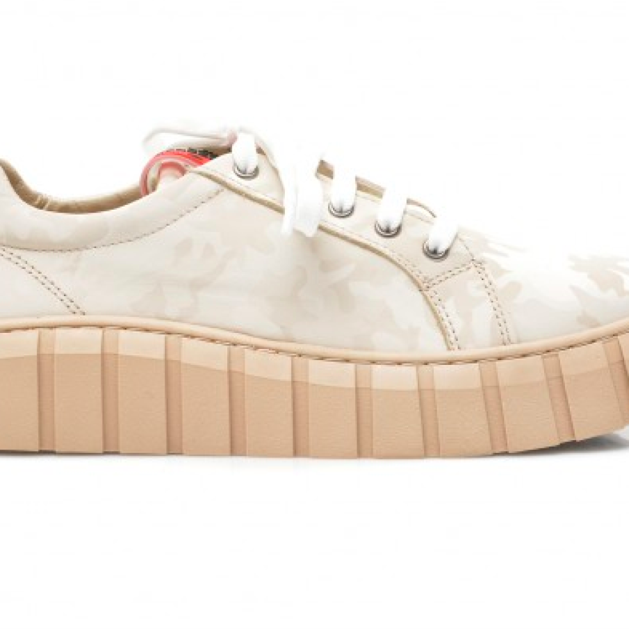 Pantofi casual cream piele naturală