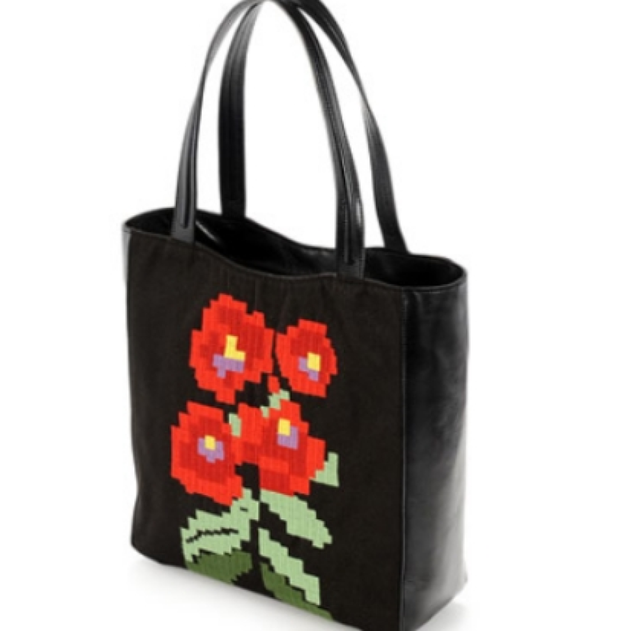 Geanta cu model floral etnic 