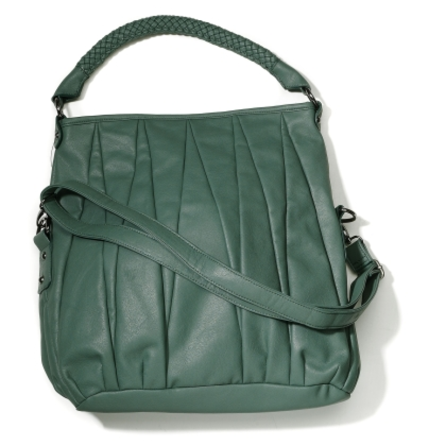 Geanta large de culoare verde