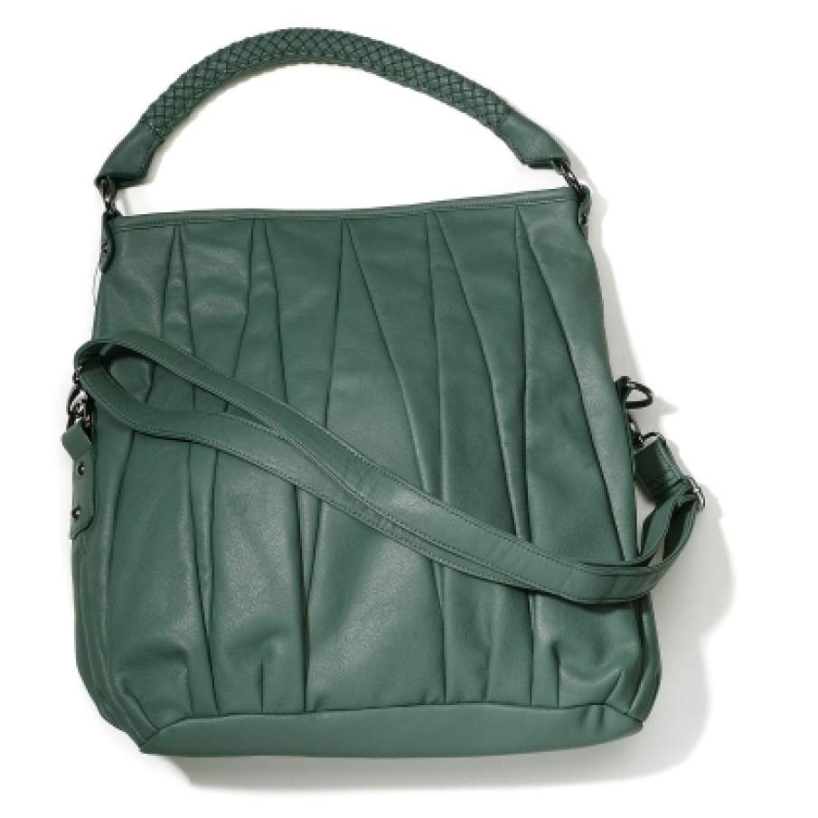 Geanta large de culoare verde