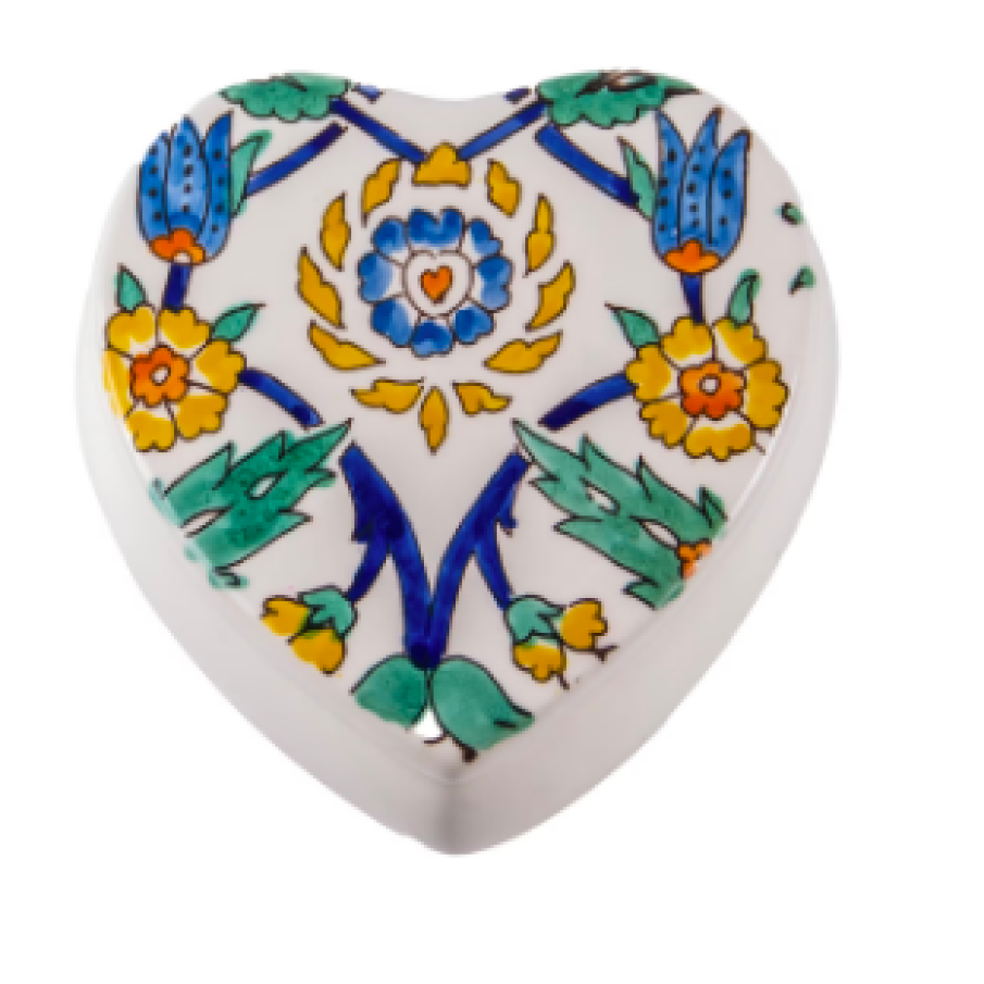 Bombonieră fleur din ceramică, realizată manual