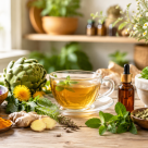 Tonice hepatice naturiste: plante și remedii care pot susține ficatul, digestia și bila, fără promisiuni de detox peste noapte