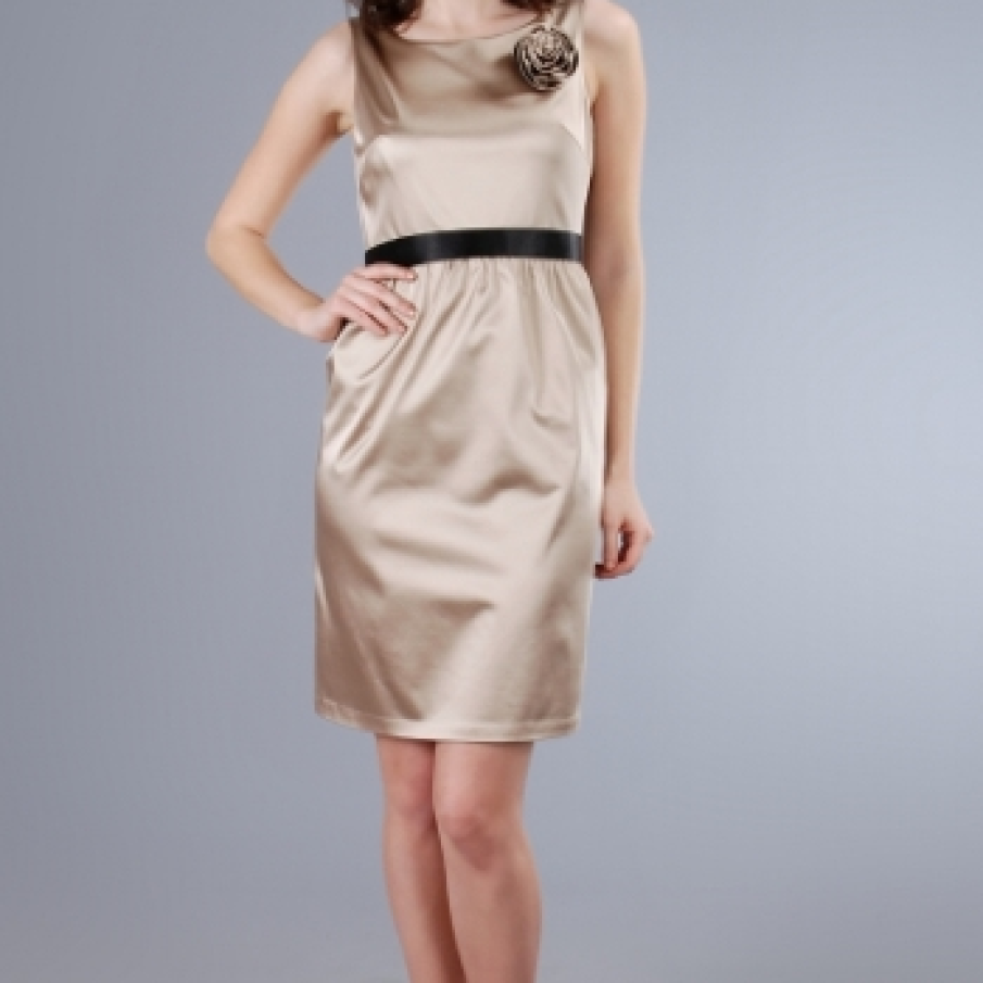 Rochie din saten elastic