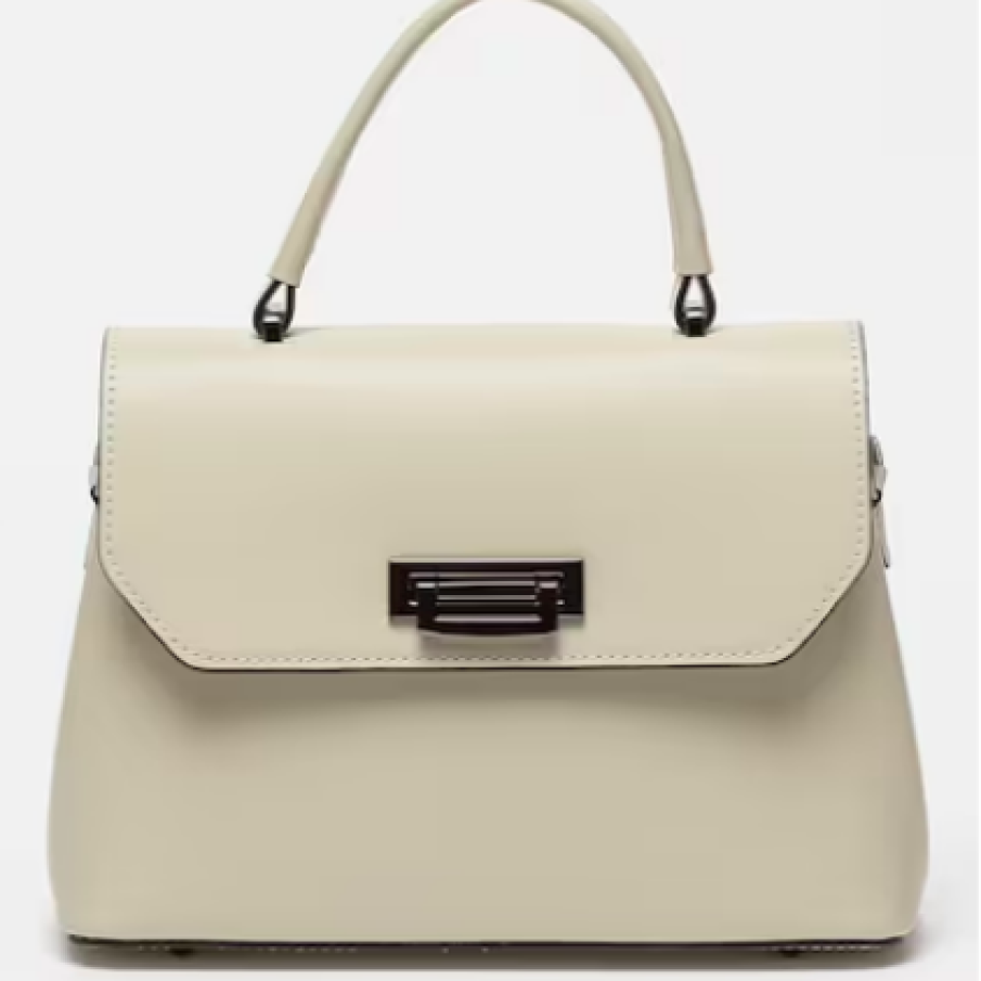 Antonia Moretti Geantă din piele cu mâner și baretă detașabilă