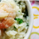 Pranz de primavara: Risotto cu leurda si creveti