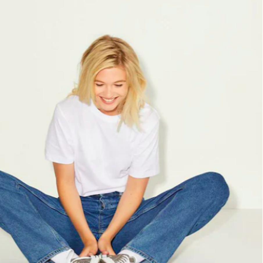 JJXX Blugi cu croiala dreaptă și aspect decolorat