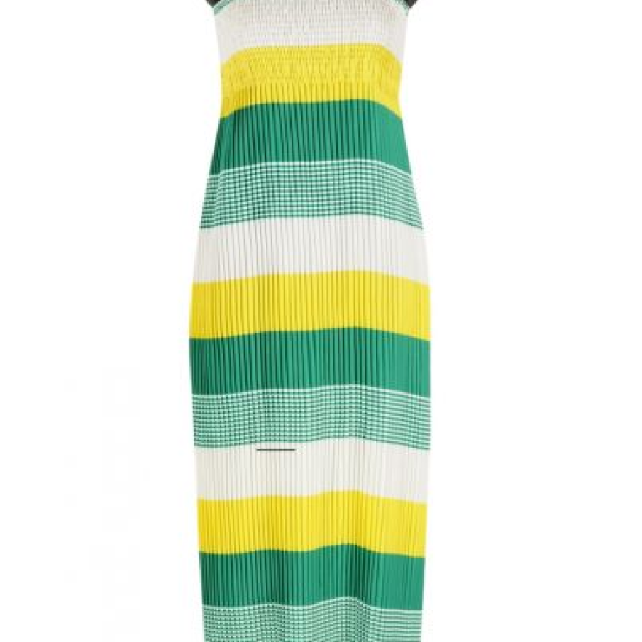 Rochie viu colorata, cu dungi orizontale