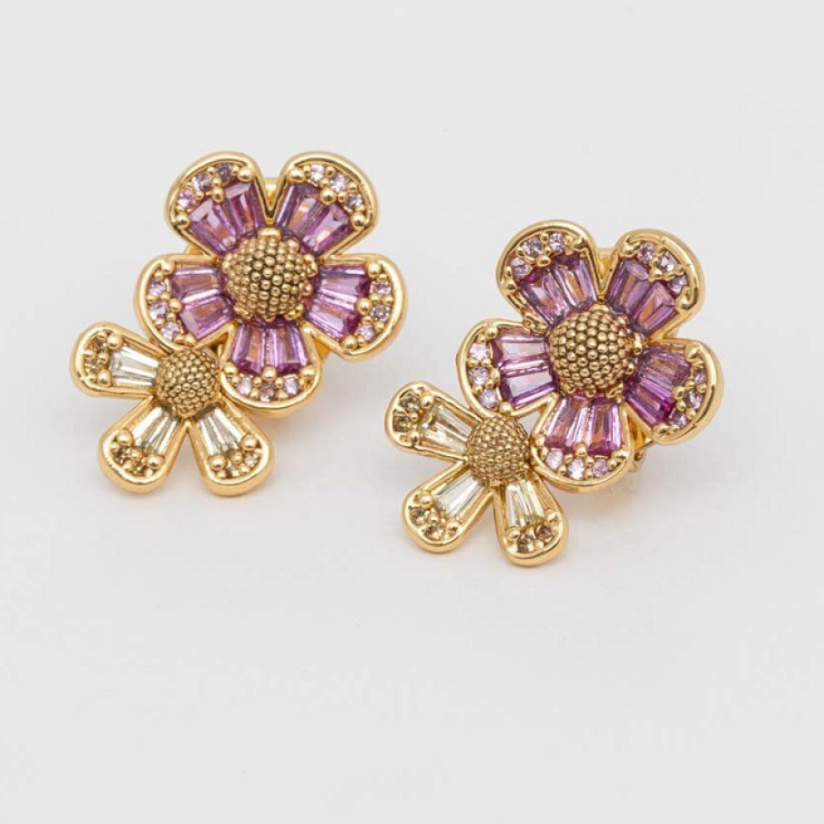 Cercei din colecția Kate Spade, din metal, decorați cu elemente decorative și zirconiu cubic