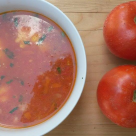 Ciorba de rosii, cu rosii din gradina