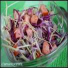 Salata de varza rosie si alba cu sunca