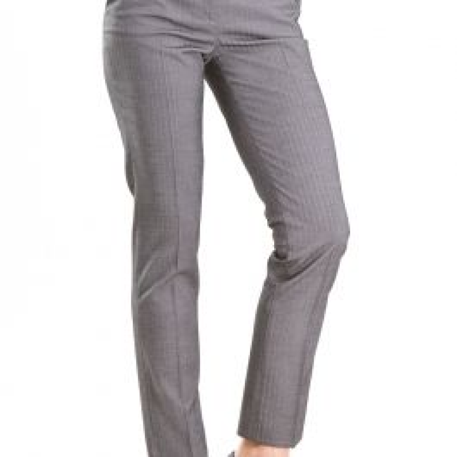 Pantalon Madame conic cu dungi fine