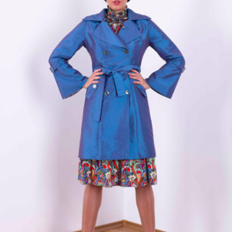 SILVY ROWSON Trenci cu cordon detașabil în talie