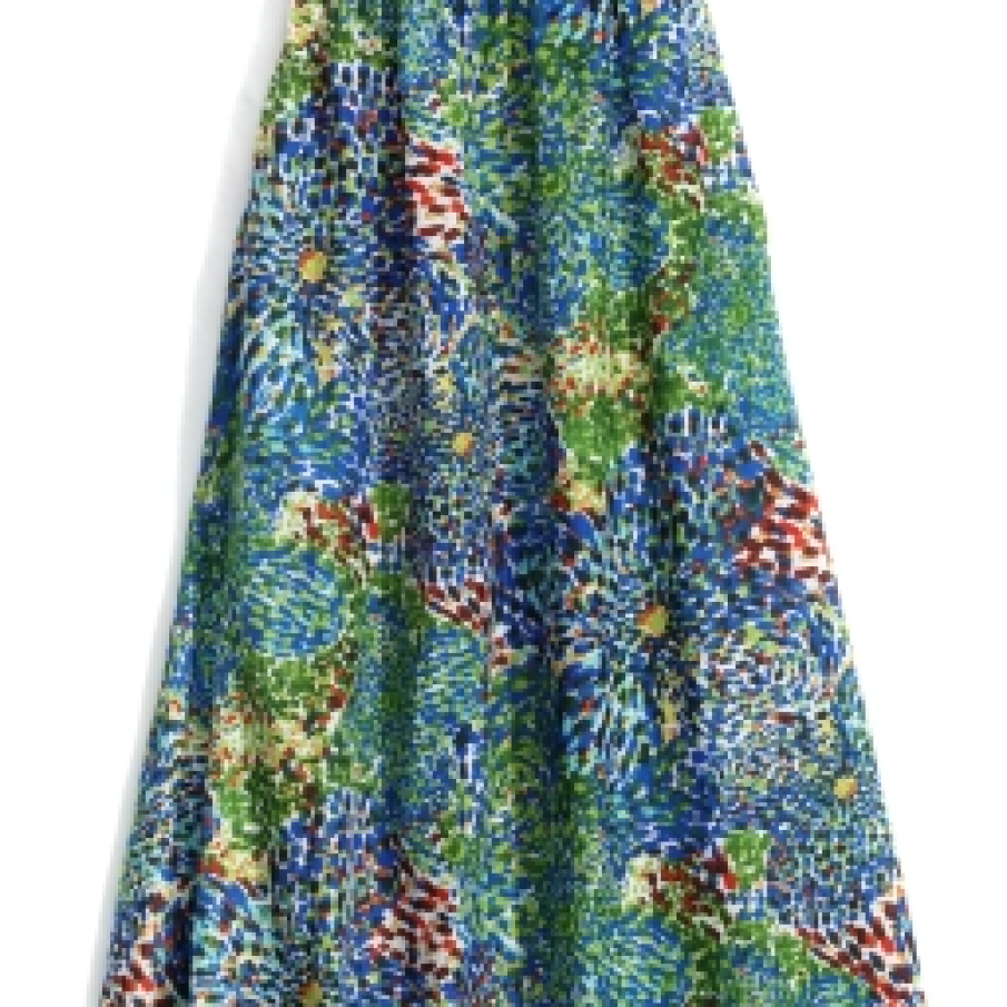 Rochie lunga, multicolora