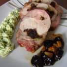 Ceafa la cuptor cu prune uscate