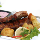 Muschi de porc cu cartofi