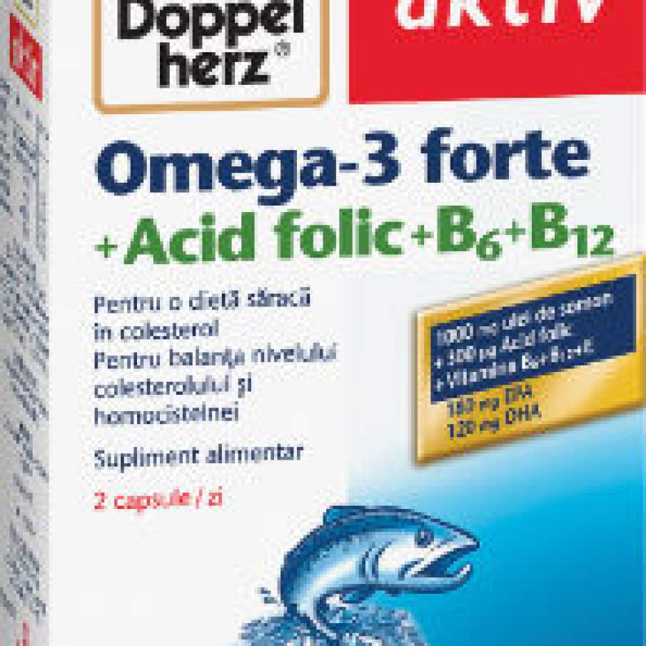 Beneficiile capsulelor Omega 3 + Acid Folic