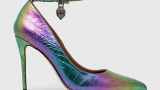 Pantofi stilettos de piele Kurt Geiger London cu aspect multicolor metalizat, tip colorblock