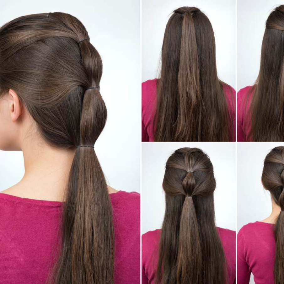 Hairstyle coada de cal cu elastic 