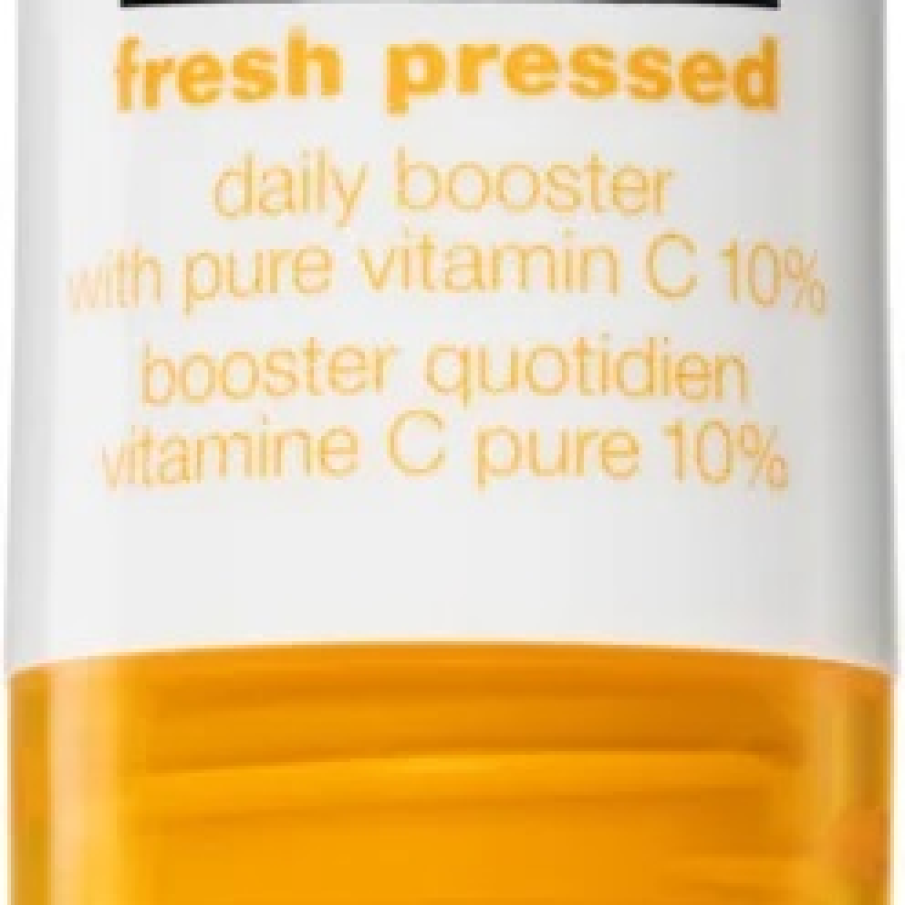 Ser de strălucire Clinique, cu efecte împotriva îmbătrânirii pielii, cu vitamina C 10%. Lasă tenul hidratat, suplu și luminos