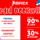 O bibliotecă de cărți cadou și reduceri de până la 90% în Târgul Bookuriilor, pe Librex.ro