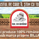 BILLA Romania adauga noi produse 100% romanesti sub marca proprie Bun, din Romania!
