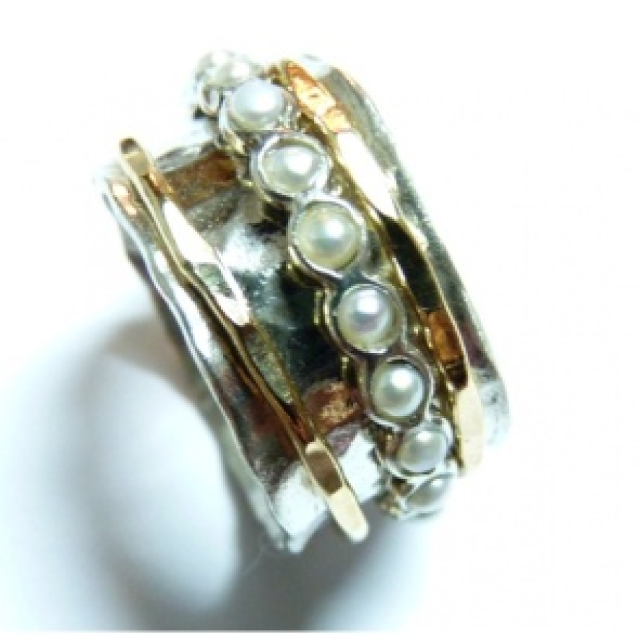 Inel antistres cu perle