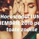 Horoscopul LUNII NOIEMBRIE 2018 pentru toate zodiile