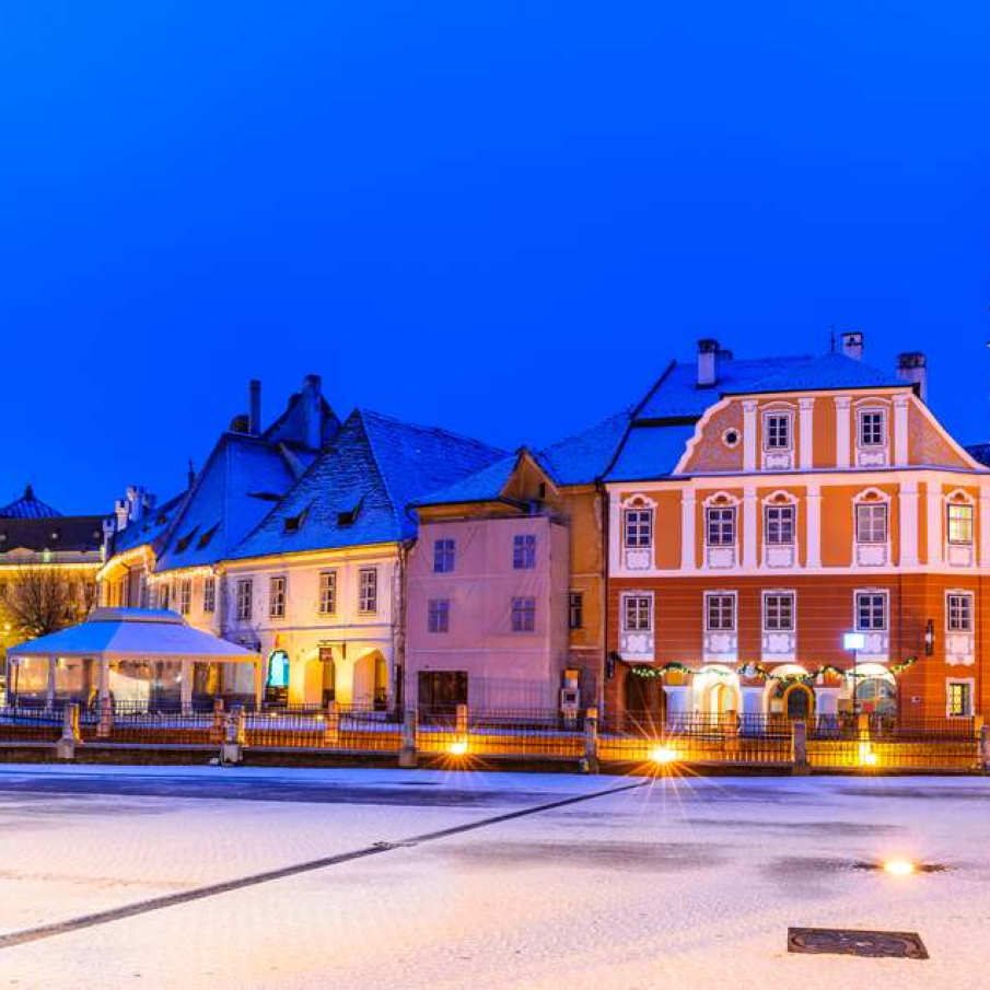 Sibiu peisaj de iarna 